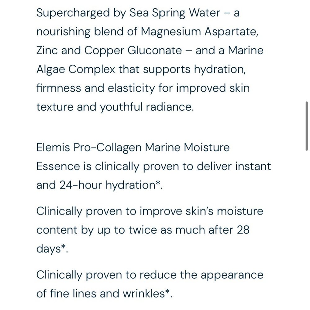 New Elemis Pro-Collagen Marine Moisture Essence 3.3oz $95! - Picture 5 of 6